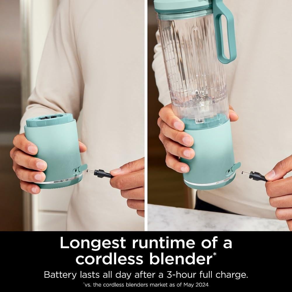 NINJA BLAST MAX BC251MT, LICUADORA PORTÁTIL 22 OZ, TWIST Y GO | VIDRIO MARINO - 4