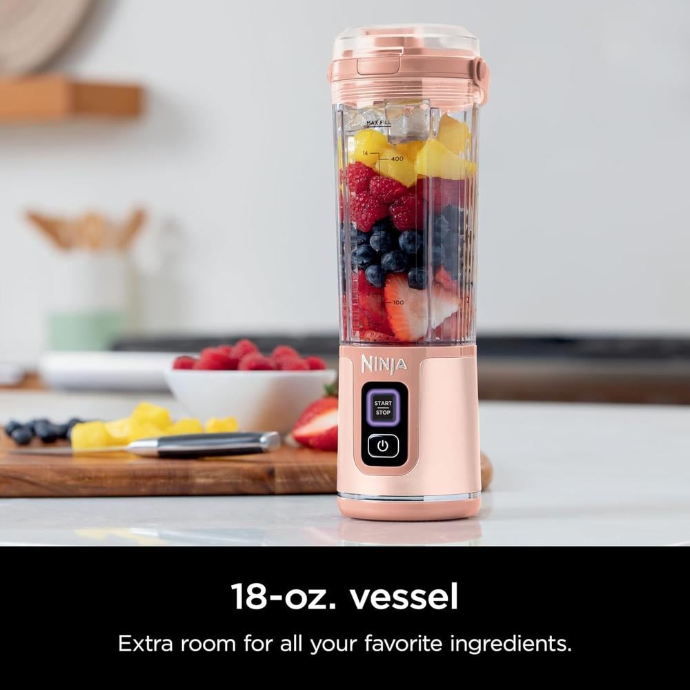 NINJA BLAST LICUADORA PORTÁTIL INALÁMBRICA 500 ML X2 | MELOCOTÓN/HUESO - 3