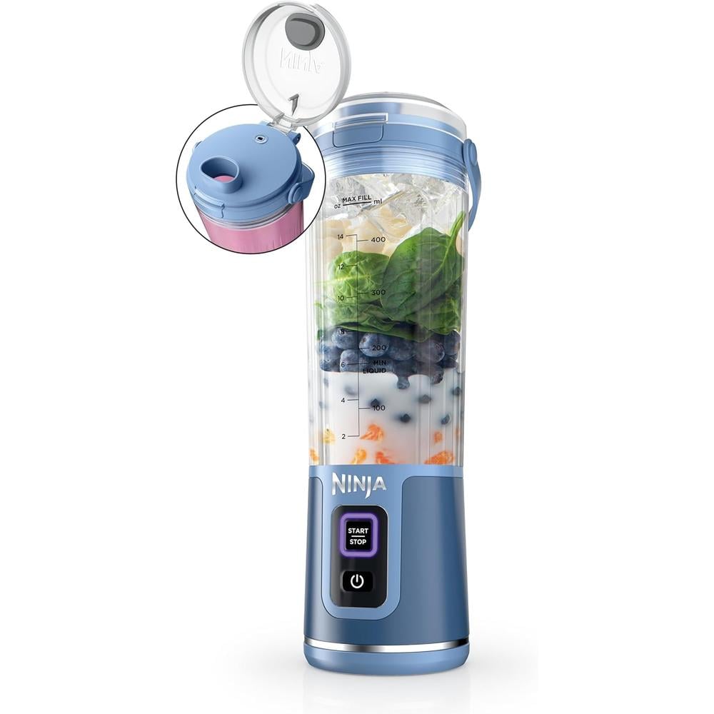 NINJA LICUADORA PORTÁTIL BLAST 500 ML, INALÁMBRICA, RECARGABLE | AZUL VAQUERO - 1