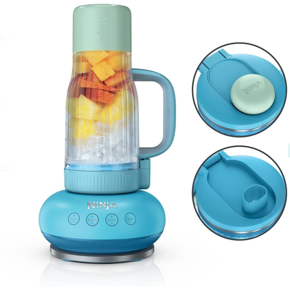 NINJA BLENDBOSS DB301BLBRN, LICUADORA VASO PERSONAL 780 ML | FRAMBUESA AZUL - 1