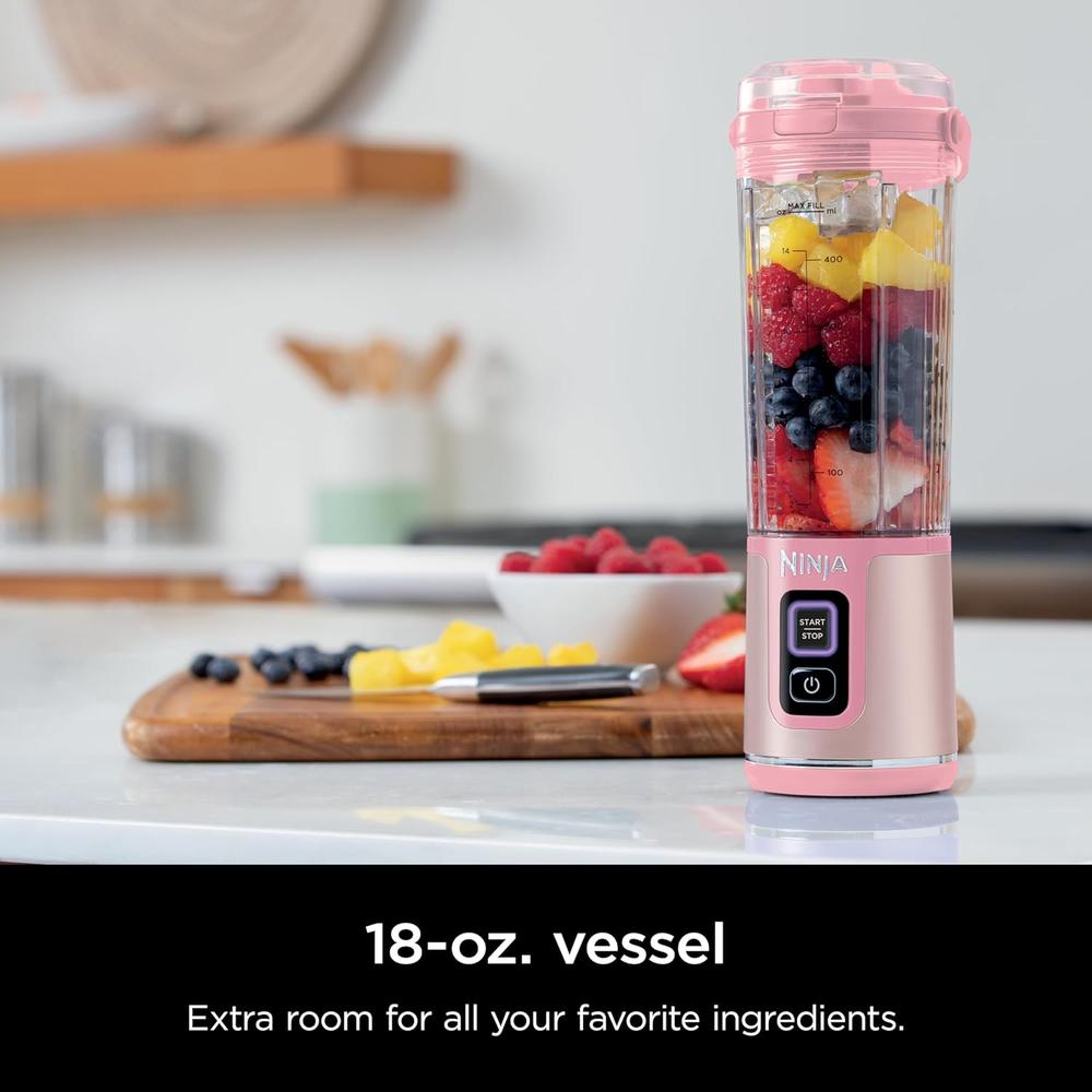 NINJA LICUADORA PORTÁTIL BLAST 500 ML, INALÁMBRICA, RECARGABLE | ROSA - 2