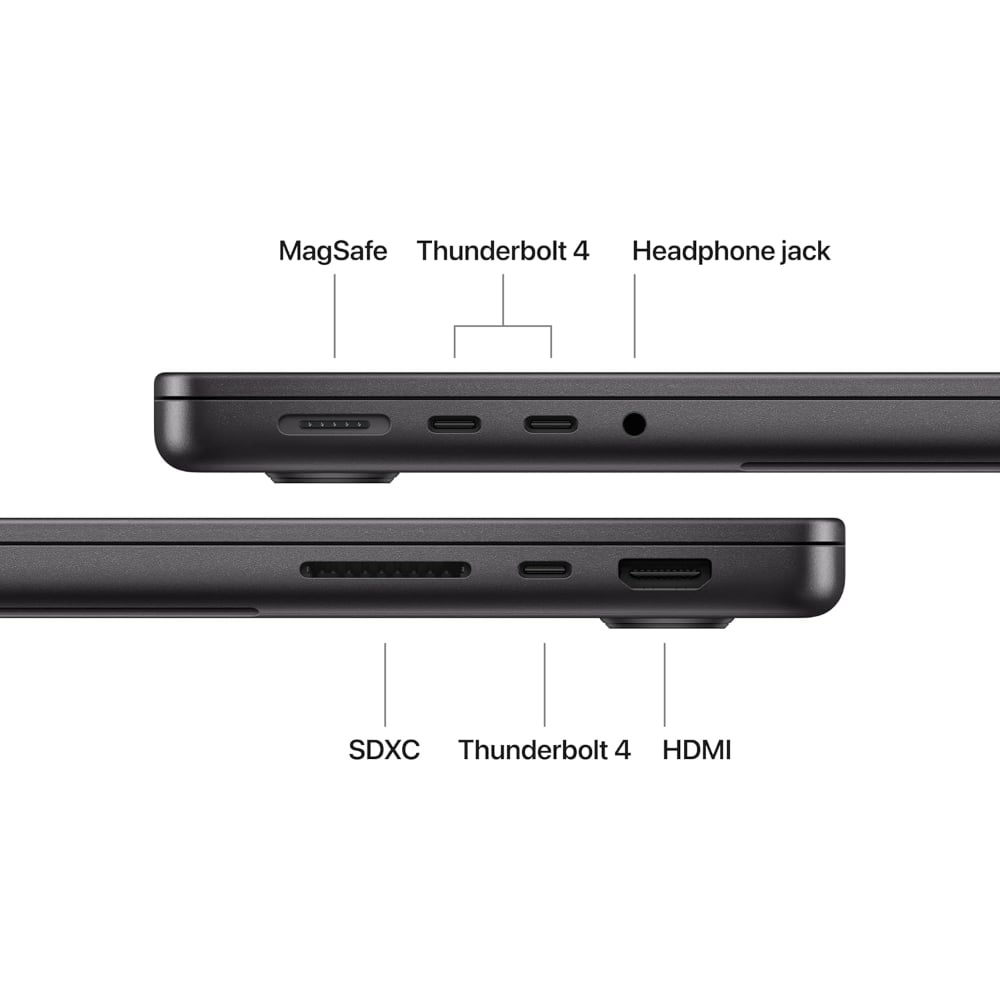 MACBOOK PRO M5 14' 2025 24GB RAM 1TB SSD APPLE - TECLADO INGLÉS | SPACE BLACK - 3