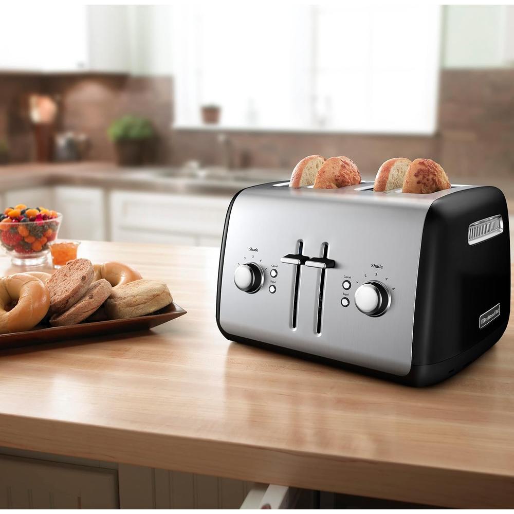 KITCHENAID KMT4115OB, TOSTADORA 4 REBANADAS CON PALANCA MANUAL | NEGRO ÓNIX - 3