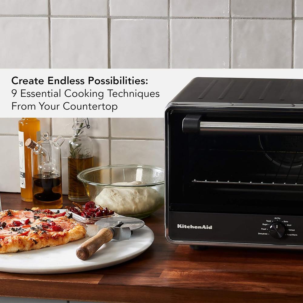 KITCHENAID KCO124BM, HORNO DE AIRE DIGITAL DE ENCIMERA | NEGRO MATE - 4