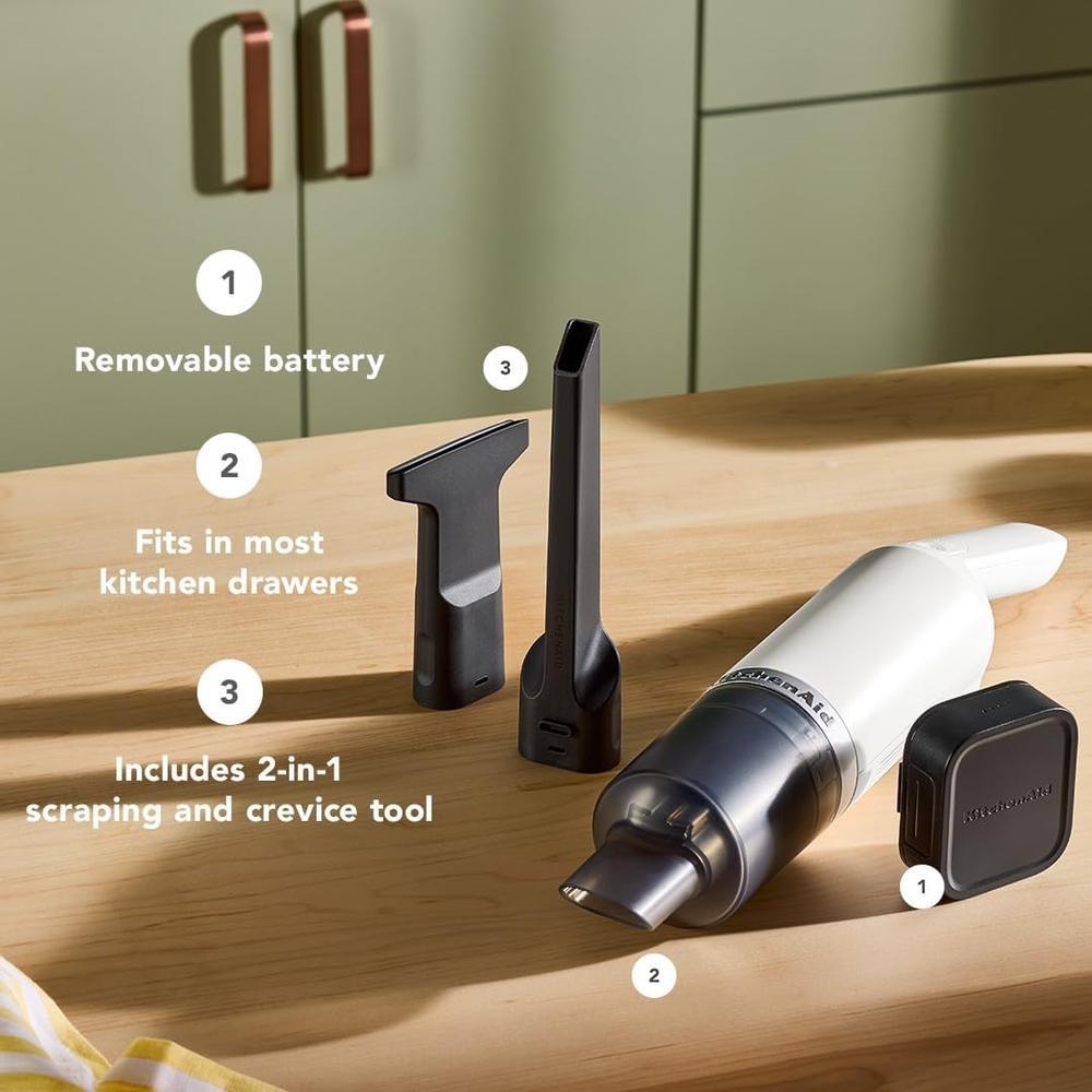 KITCHENAID, ASPIRADORA DE COCINA INALÁMBRICA GO (BATERÍA INCLUIDA) | BLANCO - 3