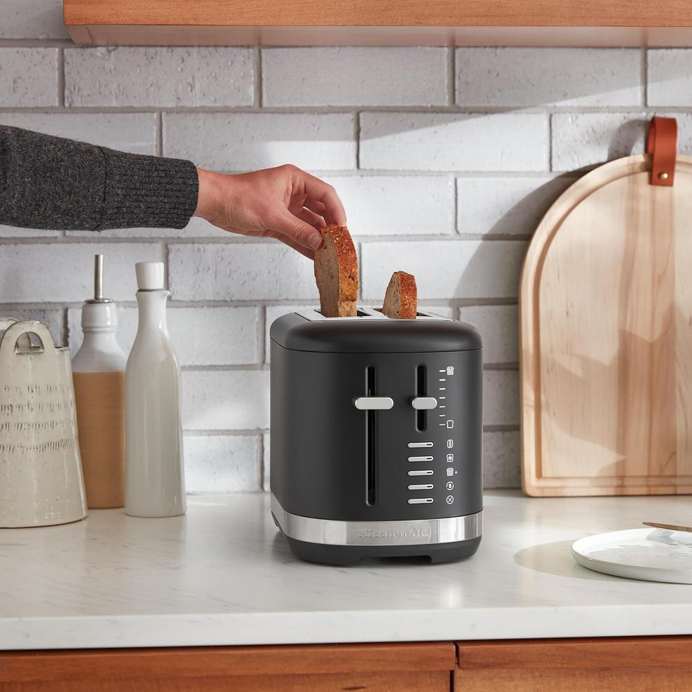 KITCHENAID, TOSTADORA AUTOMÁTICA 2 REBANADAS RANURAS EXTRA ANCHAS | NEGRO MATE - 5