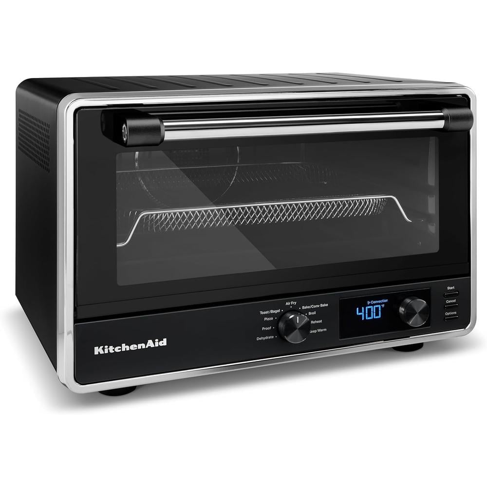 KITCHENAID, HORNO DE ENCIMERA DIGITAL Y PIEDRA PARA PIZZA | NEGRO - 2