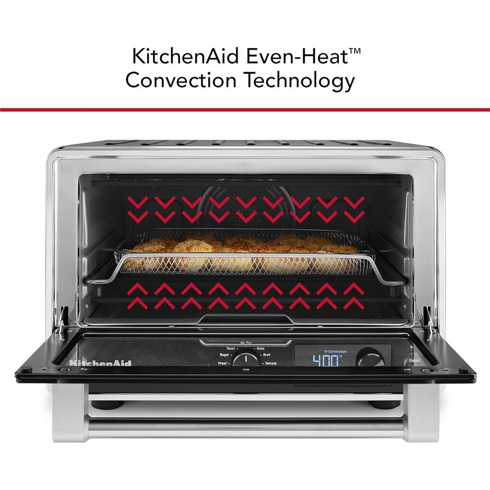 KITCHENAID, HORNO DE ENCIMERA DIGITAL Y PIEDRA PARA PIZZA | NEGRO - 5