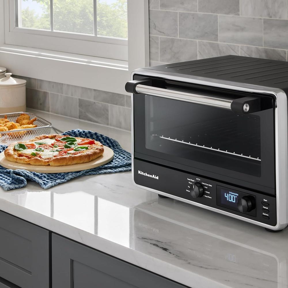 KITCHENAID, HORNO DE ENCIMERA DIGITAL Y PIEDRA PARA PIZZA | NEGRO - 6