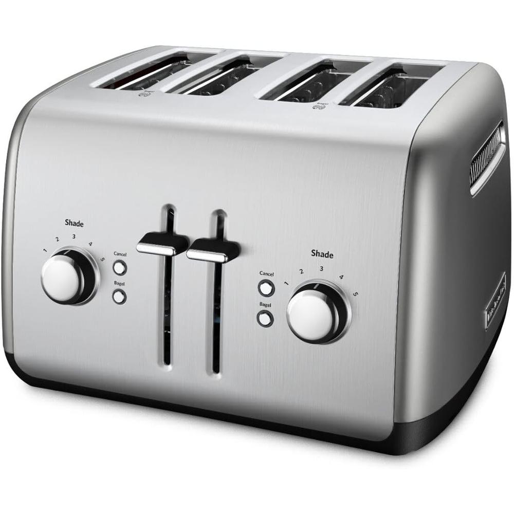 KITCHENAID KMT4115CU, TOSTADORA 4 REBANADAS CON PALANCA MANUAL | PLATEADO - 1