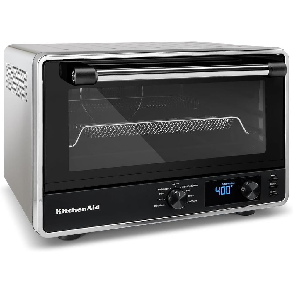 KITCHENAID, HORNO DE ENCIMERA DIGITAL Y PIEDRA PARA PIZZA | GRIS - 2