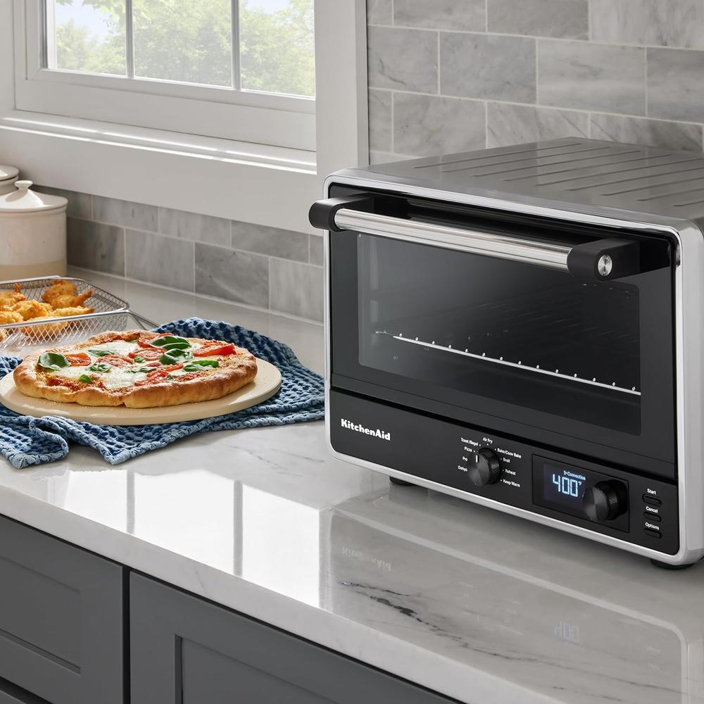 KITCHENAID, HORNO DE ENCIMERA DIGITAL Y PIEDRA PARA PIZZA | GRIS - 6