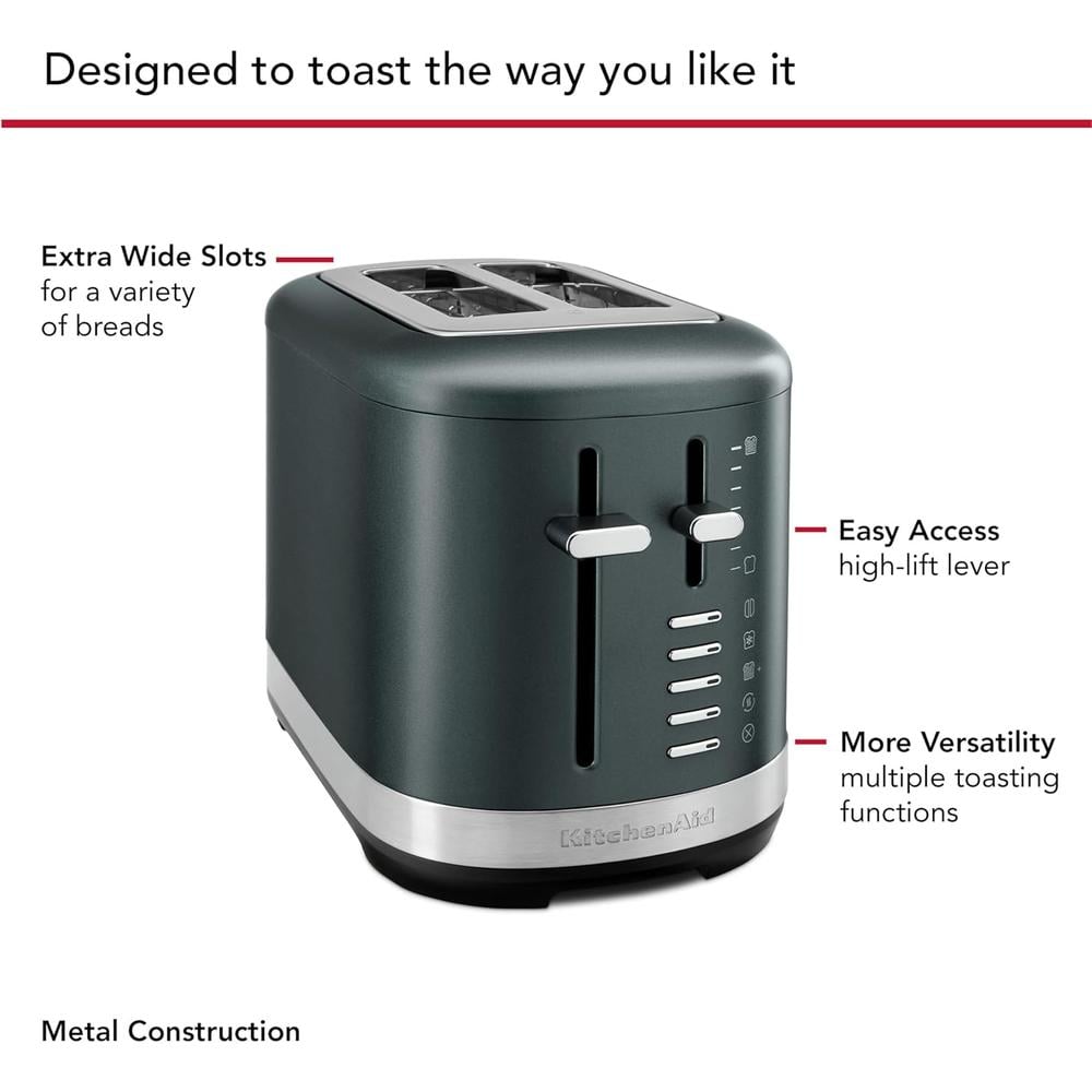KITCHENAID, TOSTADORA AUTOMÁTICA 2 REBANADAS RANURAS EXTRA ANCHAS | JUNIPER - 4