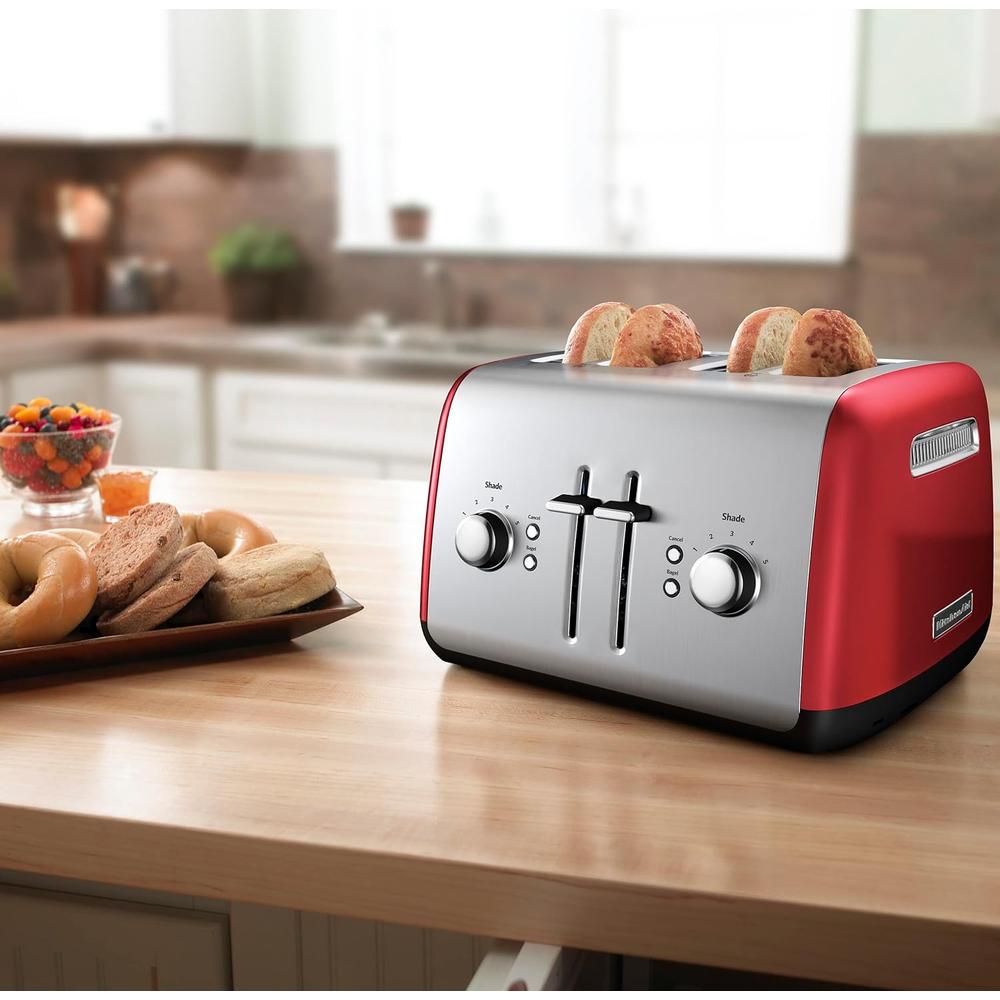 KITCHENAID KMT4115ER, TOSTADORA 4 REBANADAS CON PALANCA MANUAL | ROJO IMPERIO - 4