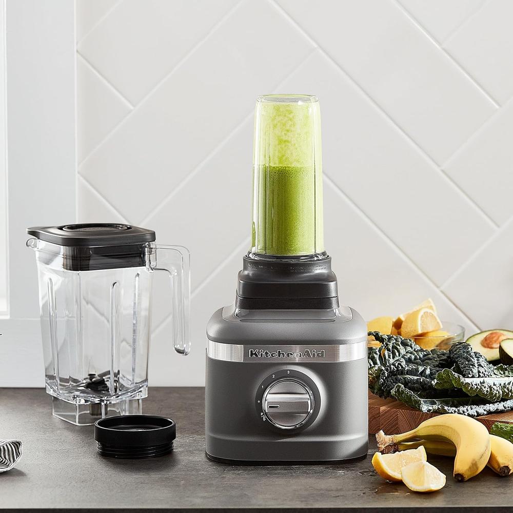 KITCHENAID, LICUADORA PICADORA DE HIELO K150 3 VELOCIDADES CON 2 JARRAS | GRIS - 3