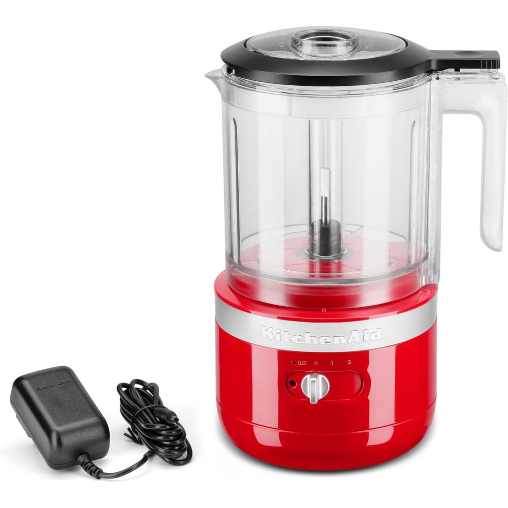 KITCHENAID KFCB519PA, PICADORA DE ALIMENTOS INALÁMBRICA 5 QT / 4.7 L | ROJO PASIÓN - 1