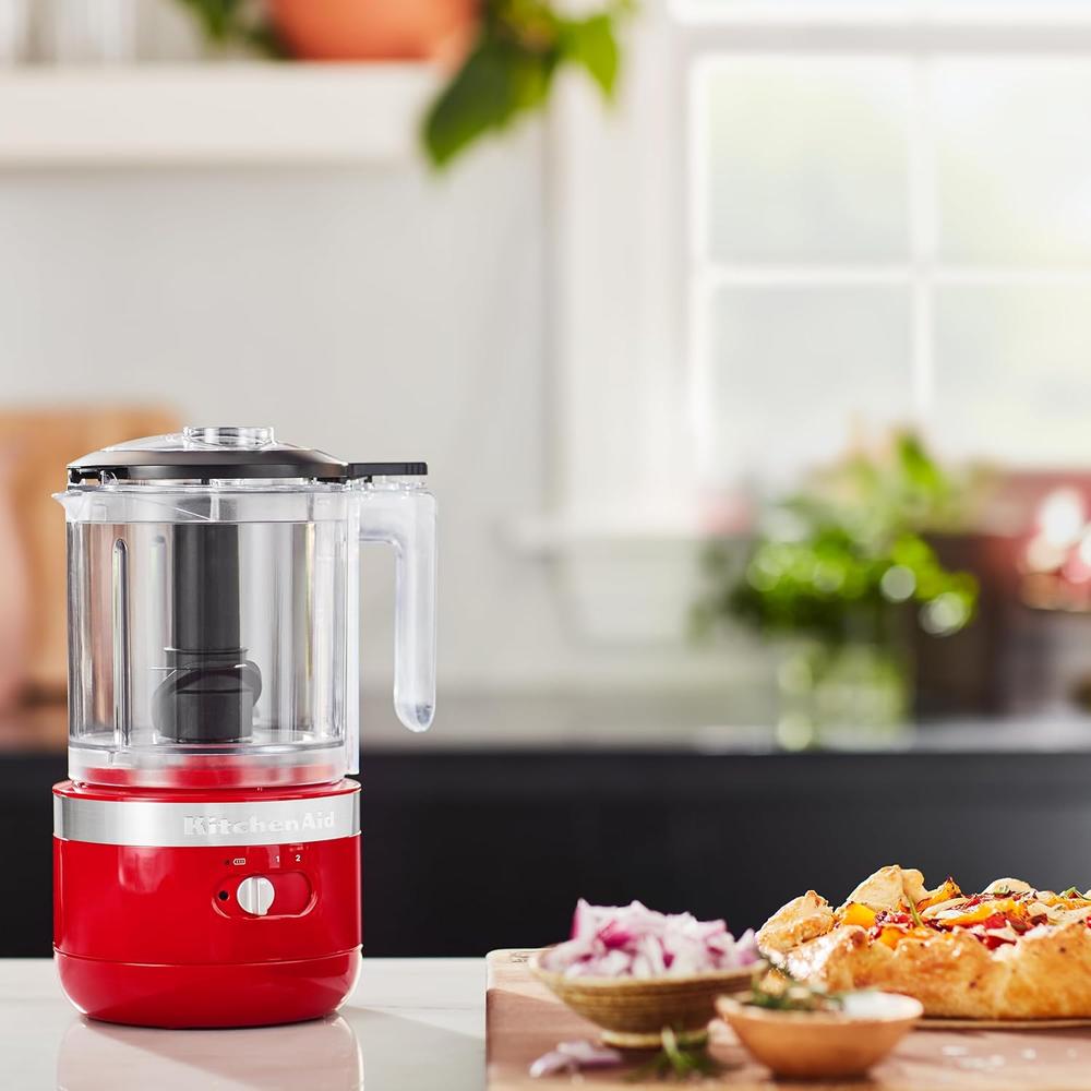 KITCHENAID KFCB519PA, PICADORA DE ALIMENTOS INALÁMBRICA 5 QT / 4.7 L | ROJO PASIÓN - 5