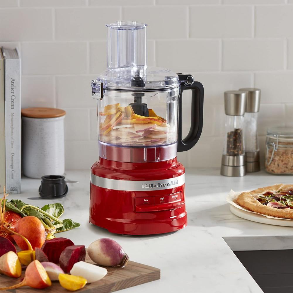 KITCHENAID, PROCESADOR DE ALIMENTOS 7 QT / 6.6 L TRITURA Y REBANA | ROJO IMPERIO - 5