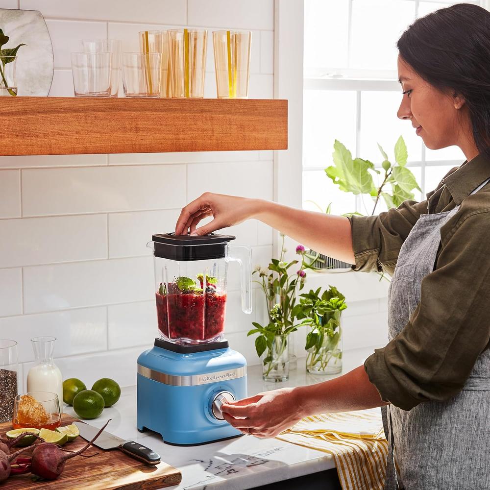 KITCHENAID, LICUADORA PICADORA DE HIELO K150 3 VELOCIDADES CON 2 JARRAS | AZUL - 4