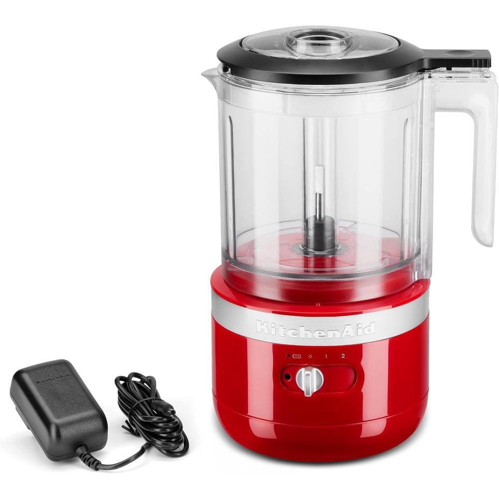 KITCHENAID KFCB519ER, PICADORA DE ALIMENTOS INALÁMBRICA 5 QT / 4.7 L | ROJO IMPERIO - 1