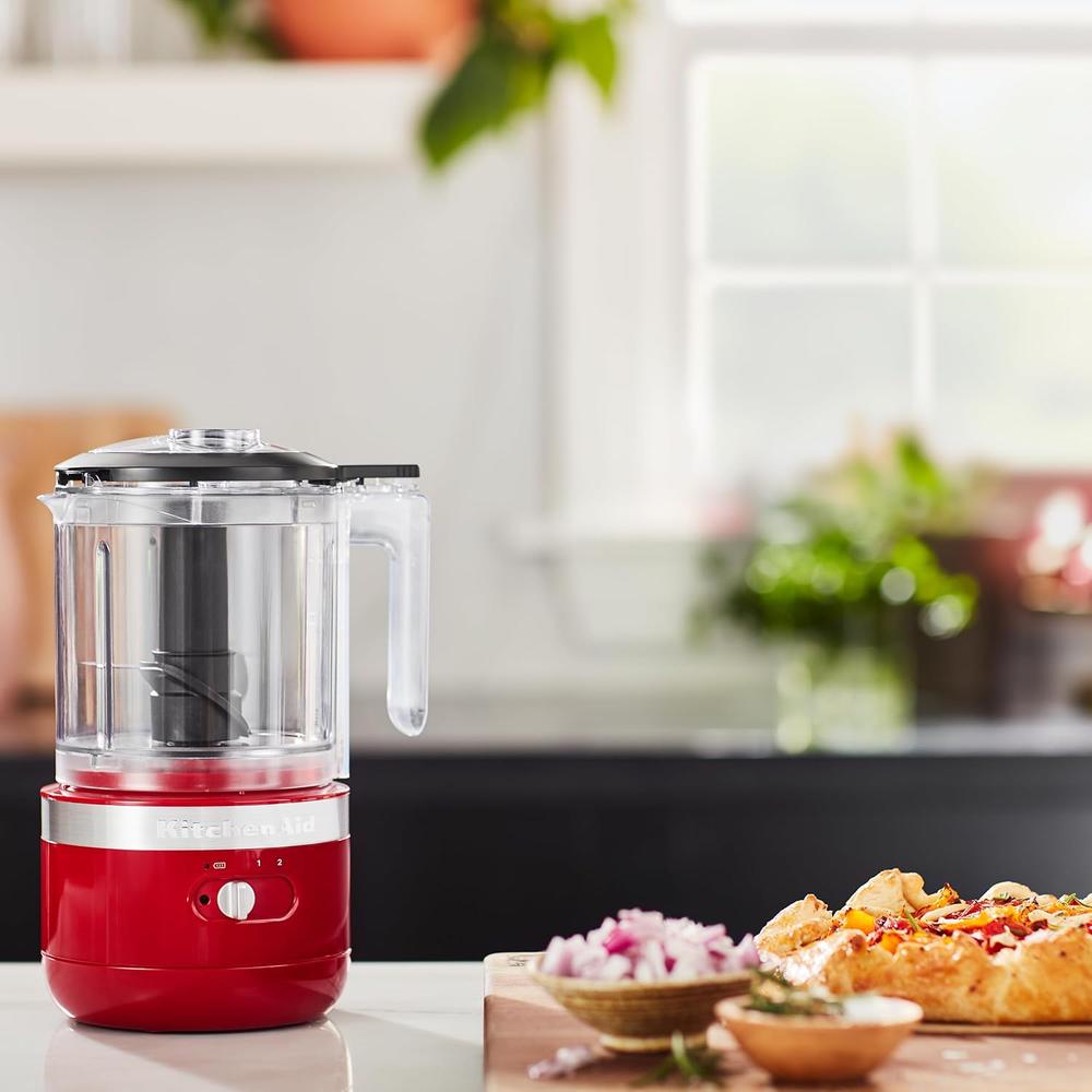 KITCHENAID KFCB519ER, PICADORA DE ALIMENTOS INALÁMBRICA 5 QT / 4.7 L | ROJO IMPERIO - 5