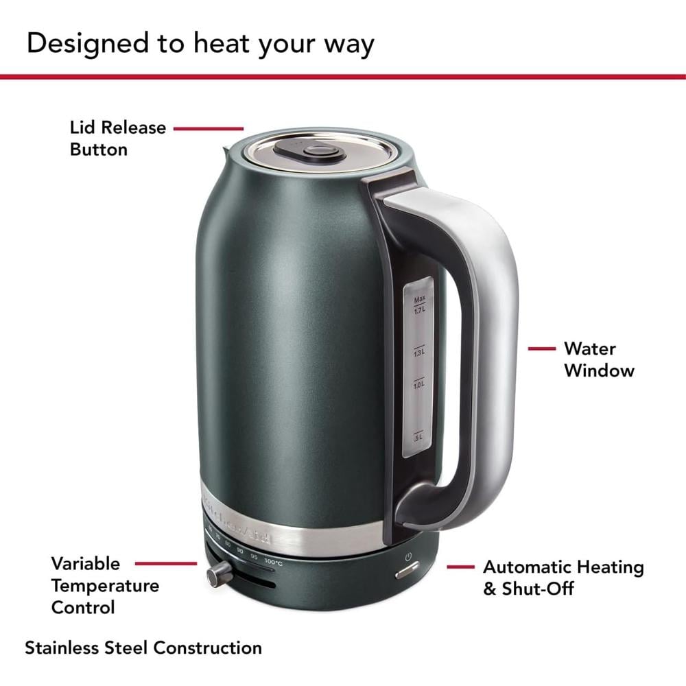 KITCHENAID, HERVIDOR ELÉCTRICO 1.7 L CON CONTROL DE TEMPERATURA | JUNIPER - 2