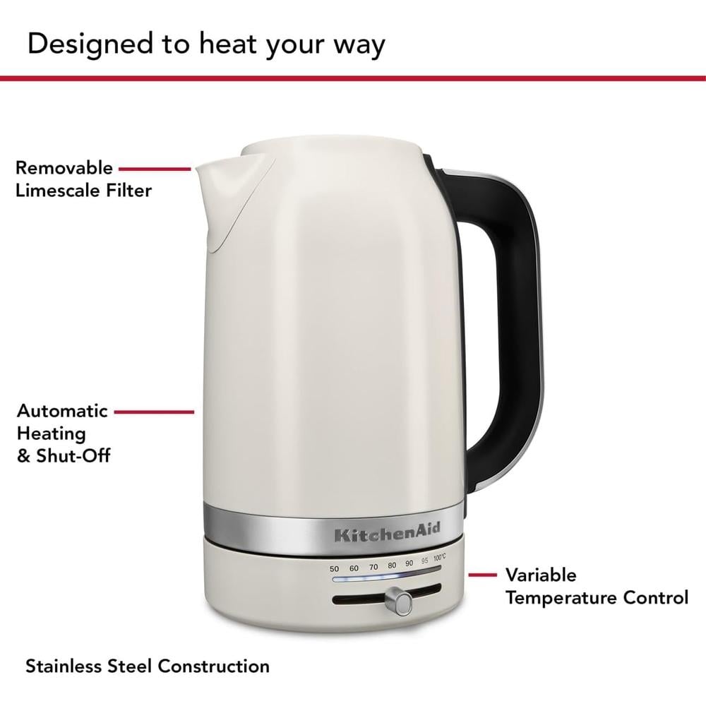 KITCHENAID, HERVIDOR ELÉCTRICO 1.7 L CON CONTROL DE TEMPERATURA | BLANCO - 2