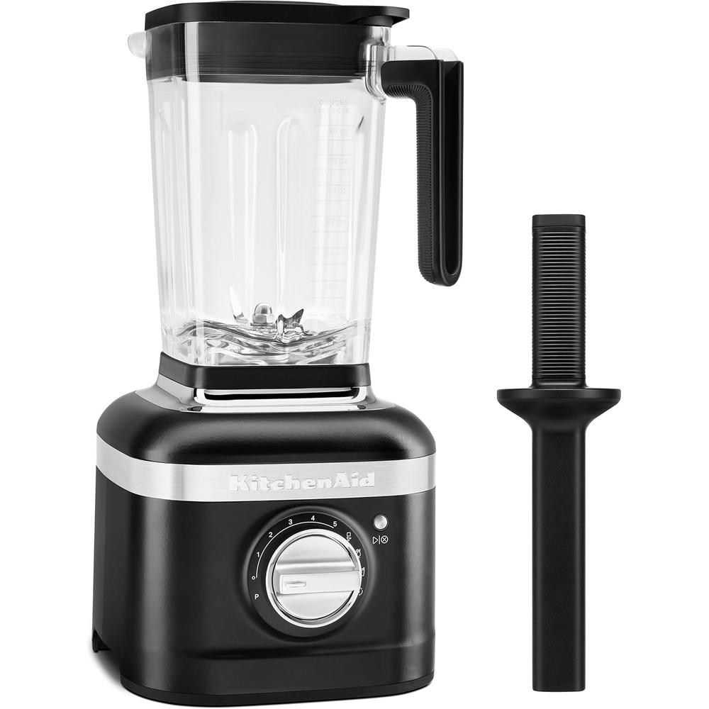 KITCHENAID, LICUADORA VELOCIDAD VARIABLE K400 CON PRENSADOR | NEGRO MATE - 1