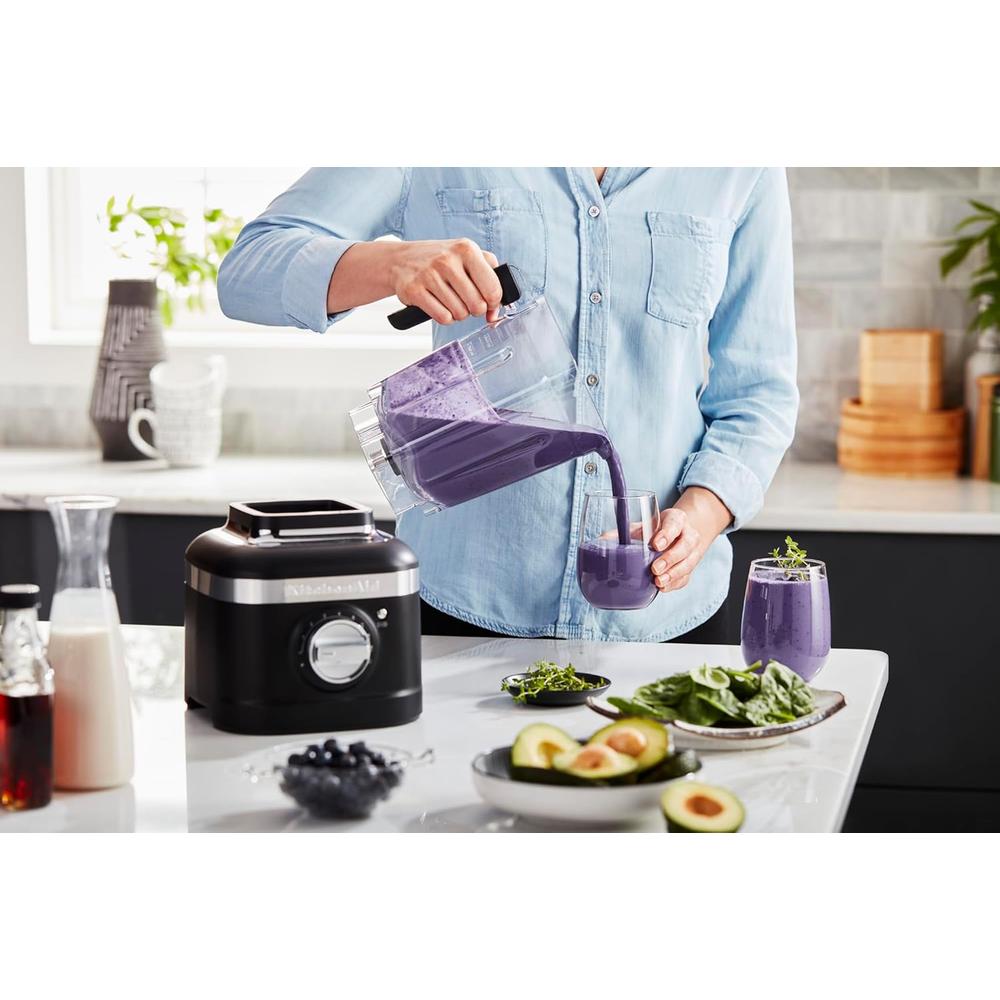 KITCHENAID, LICUADORA VELOCIDAD VARIABLE K400 CON PRENSADOR | NEGRO MATE - 6