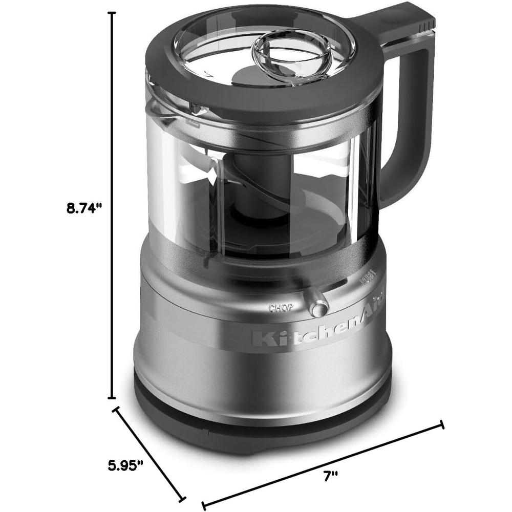 KITCHENAID KFC3516CU, PICADORA DE ALIMENTOS 3.5 QT / 3.3 L | PLATEADO - 5