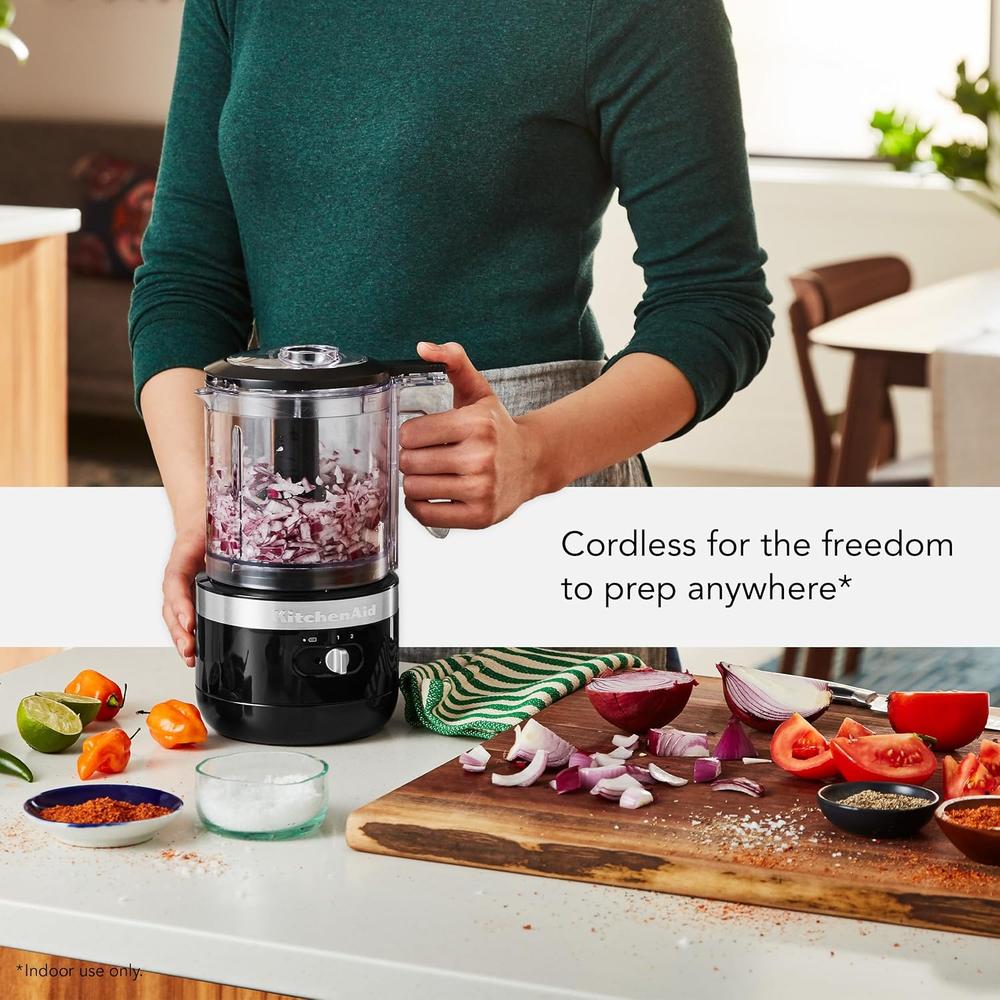 KITCHENAID KFCB519OB, PICADORA DE ALIMENTOS INALÁMBRICA 5 QT / 4.7 L | NEGRO ÓNIX - 2