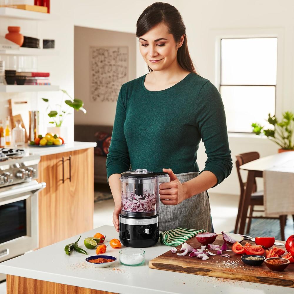 KITCHENAID KFCB519OB, PICADORA DE ALIMENTOS INALÁMBRICA 5 QT / 4.7 L | NEGRO ÓNIX - 3