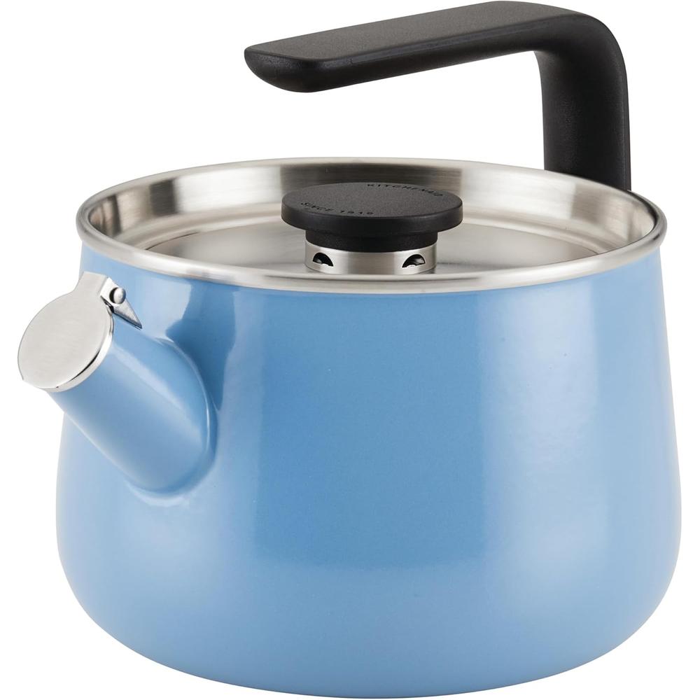 KITCHENAID KEK1222VB, TETERA SILBANTE ESMALTADA 2 QT | TERCIOPELO AZUL - 1