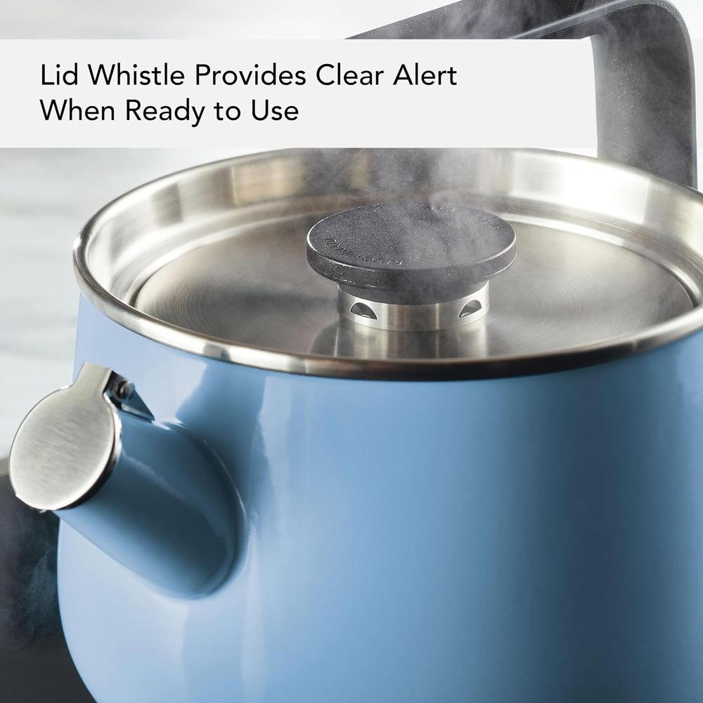 KITCHENAID KEK1222VB, TETERA SILBANTE ESMALTADA 2 QT | TERCIOPELO AZUL - 3