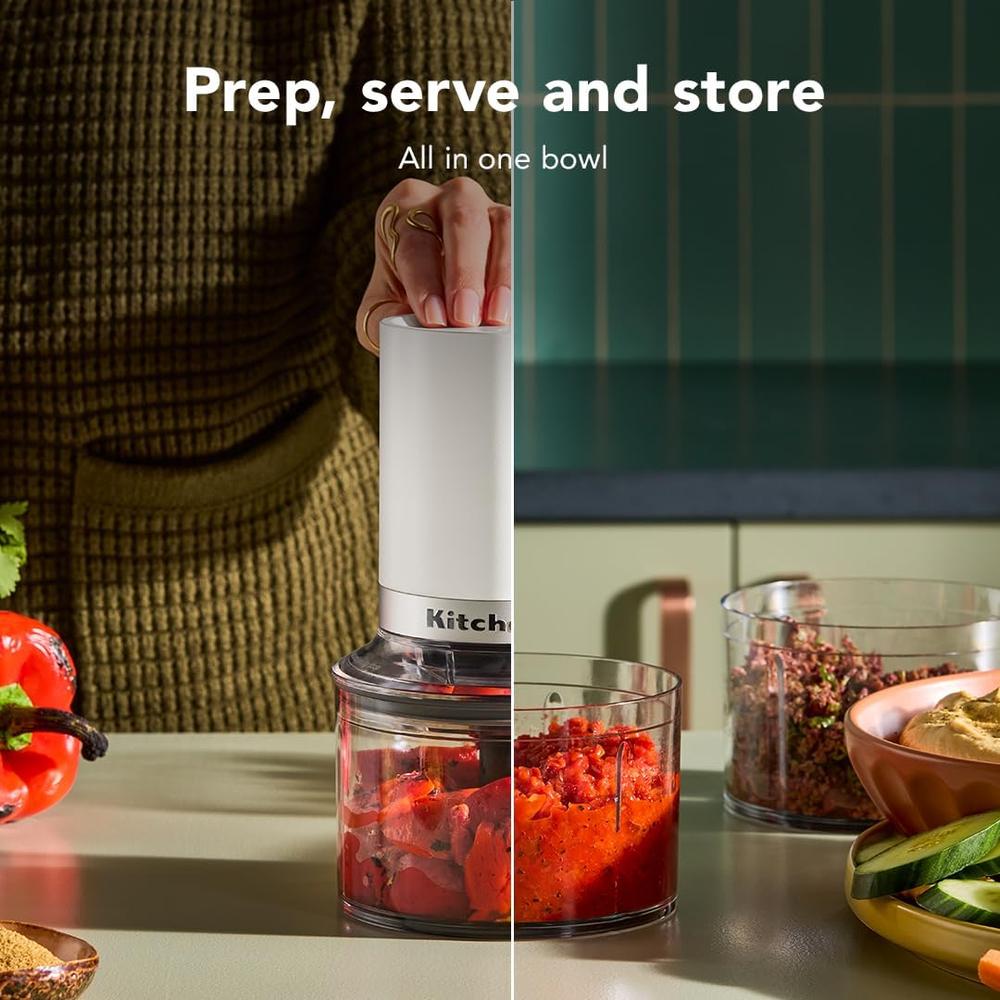 KITCHENAID , PICADORA INALÁMBRICA GO DE ARRIBA A ABAJO| BLANCO - 5
