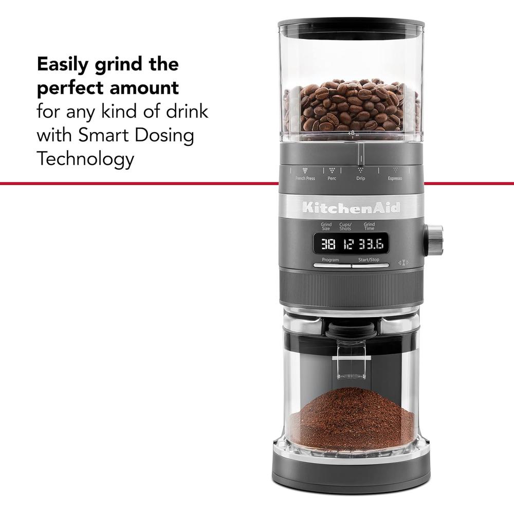 KITCHENAID KCG8433, MOLINILLO DE CAFÉ | GRIS CARBÓN MATE - 2