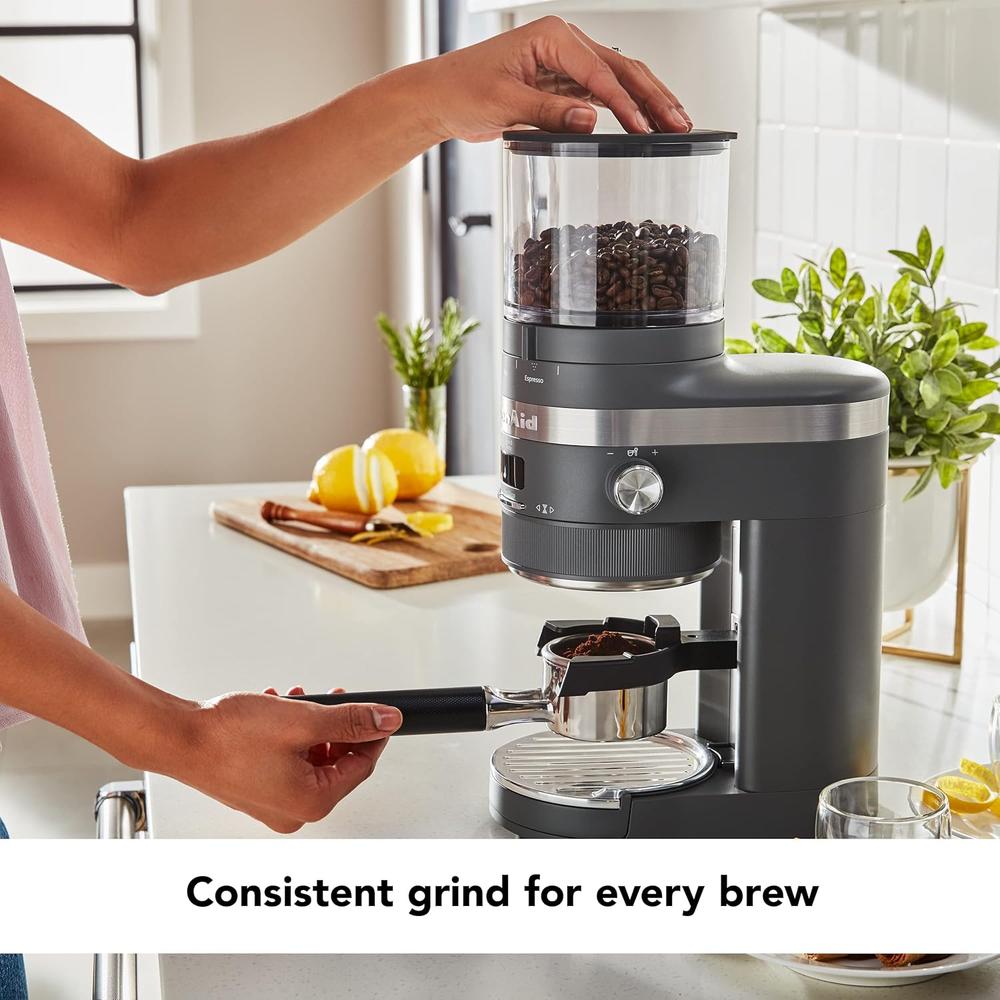 KITCHENAID KCG8433, MOLINILLO DE CAFÉ | GRIS CARBÓN MATE - 3