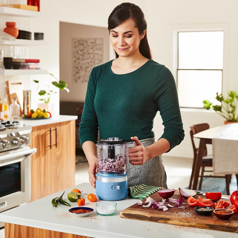 KITCHENAID, PICADORA DE ALIMENTOS INALÁMBRICA 5 QT / 4.7 L | TERCIOPELO AZUL - 3