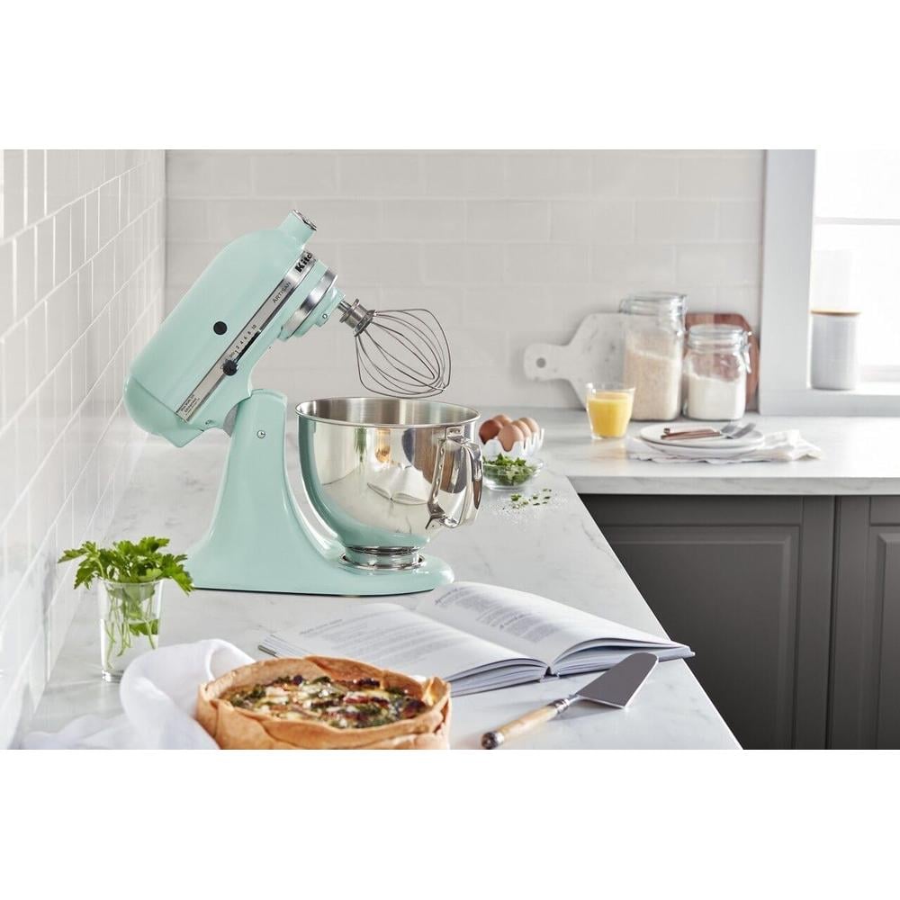 KITCHENAID ARTISAN, BATIDORA DE PIE 5 QT / 4.7 L CON PROTECTOR | AZUL HIELO - 4