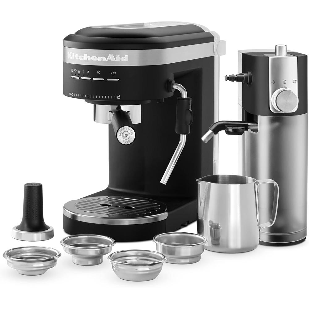 KITCHENAID, CAFETERA ESPRESSO CON ESPUMADOR DE LECHE AUTOMÁTICO NEGRO - 2