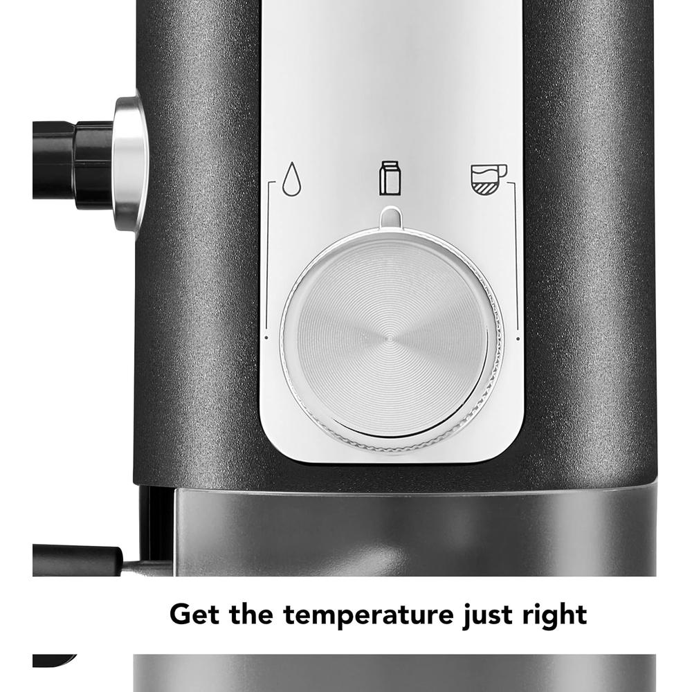 KITCHENAID, CAFETERA ESPRESSO CON ESPUMADOR DE LECHE AUTOMÁTICO NEGRO - 6