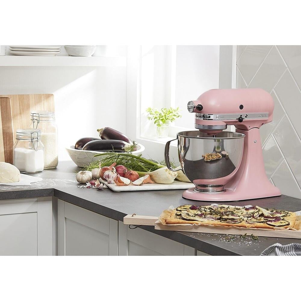 KITCHENAID ARTISAN, BATIDORA DE PIE 5 QT / 4.7 L CON PROTECTOR | ROSA SECO - 4