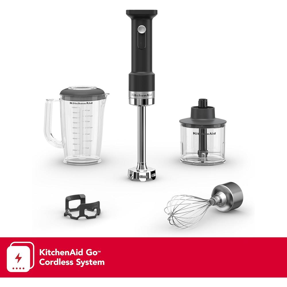 KITCHENAID, BATIDORA DE MANO INALÁMBRICA GO CON ACCESORIOS| NEGRO - 2
