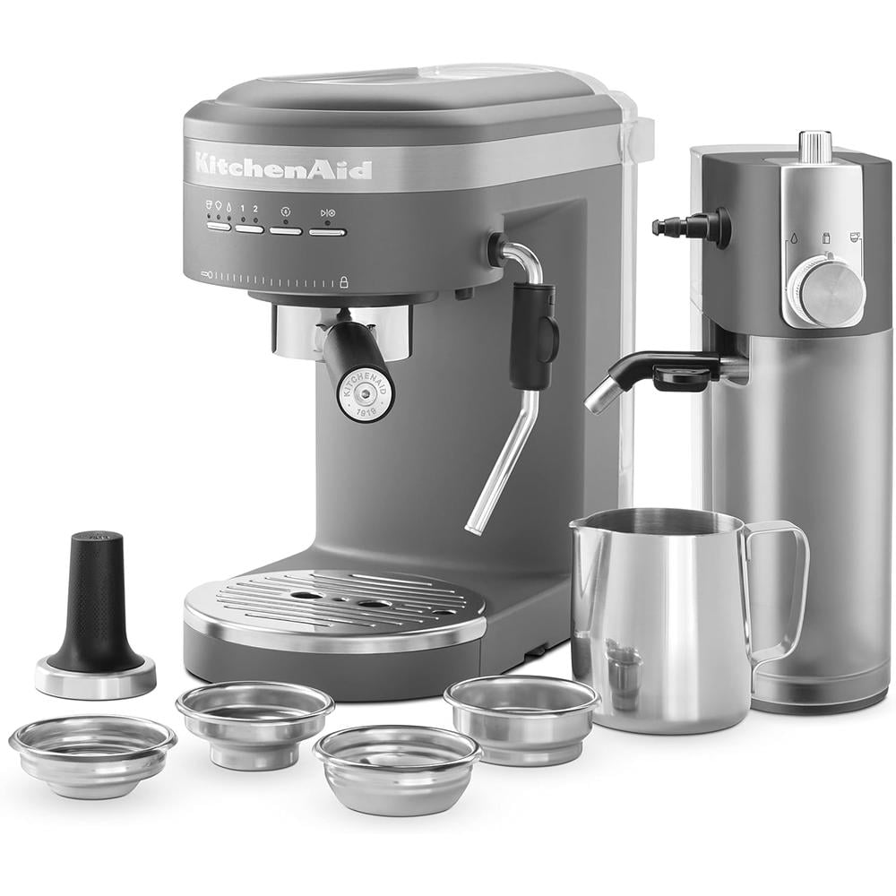 KITCHENAID, CAFETERA ESPRESSO CON ESPUMADOR DE LECHE AUTOMÁTICO GRIS - 2