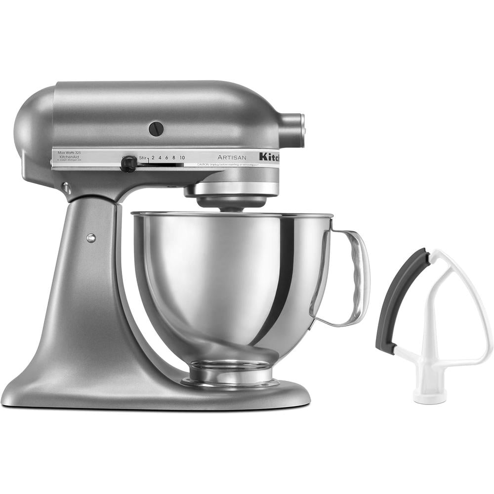 KITCHENAID ARTISAN, BATIDORA DE PIE 5 QT / 4.7 L CON BATIDOR | PLATEADO - 1