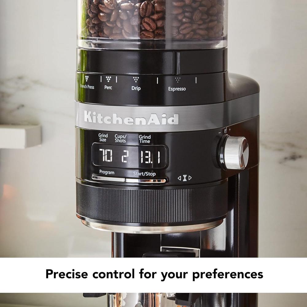 KITCHENAID KCG8433, MOLINILLO DE CAFÉ | NEGRO ÓNIX - 4