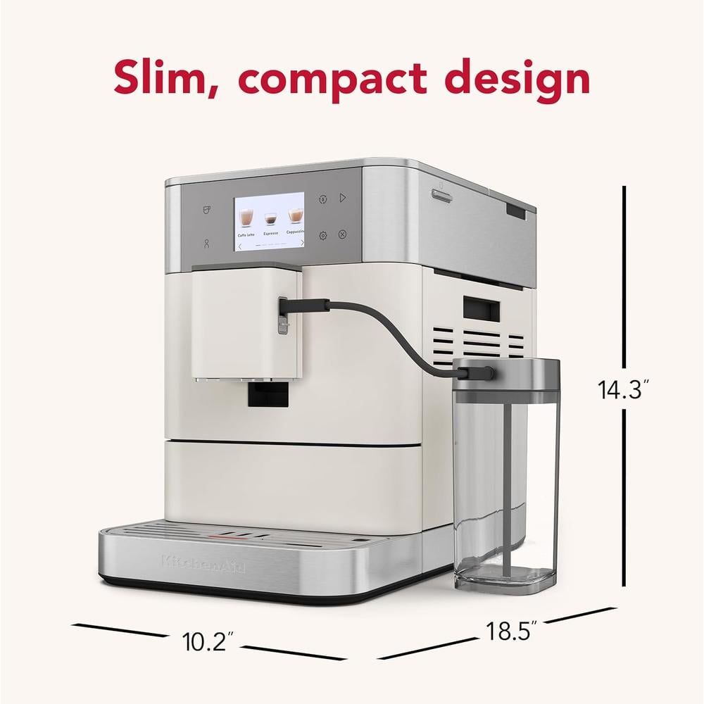 KITCHENAID, CAFETERA ESPRESSO TOTALMENTE AUTOMÁTICA KF7 | PORCELANA BLANCA - 2
