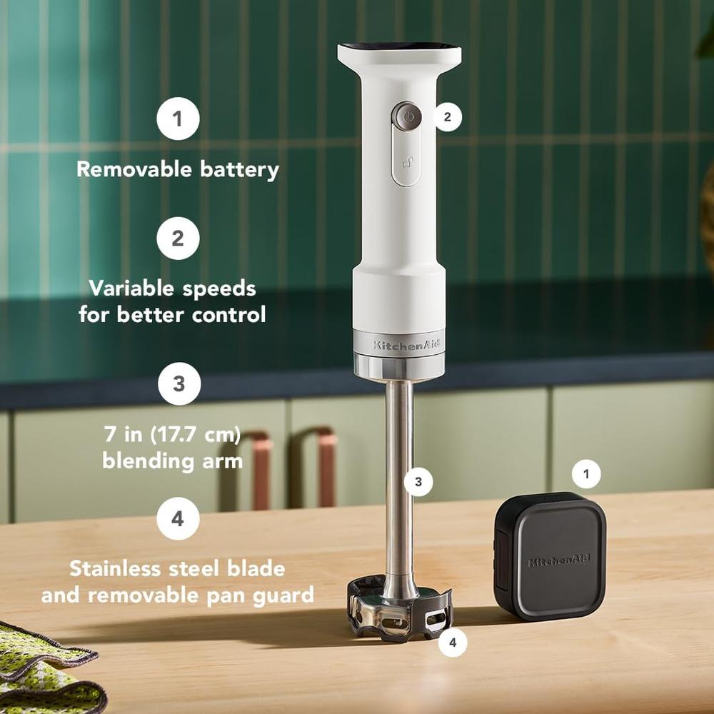 KITCHENAID, BATIDORA DE MANO INALÁMBRICA GO (BATERÍA INCLUIDA) | BLANCO - 3