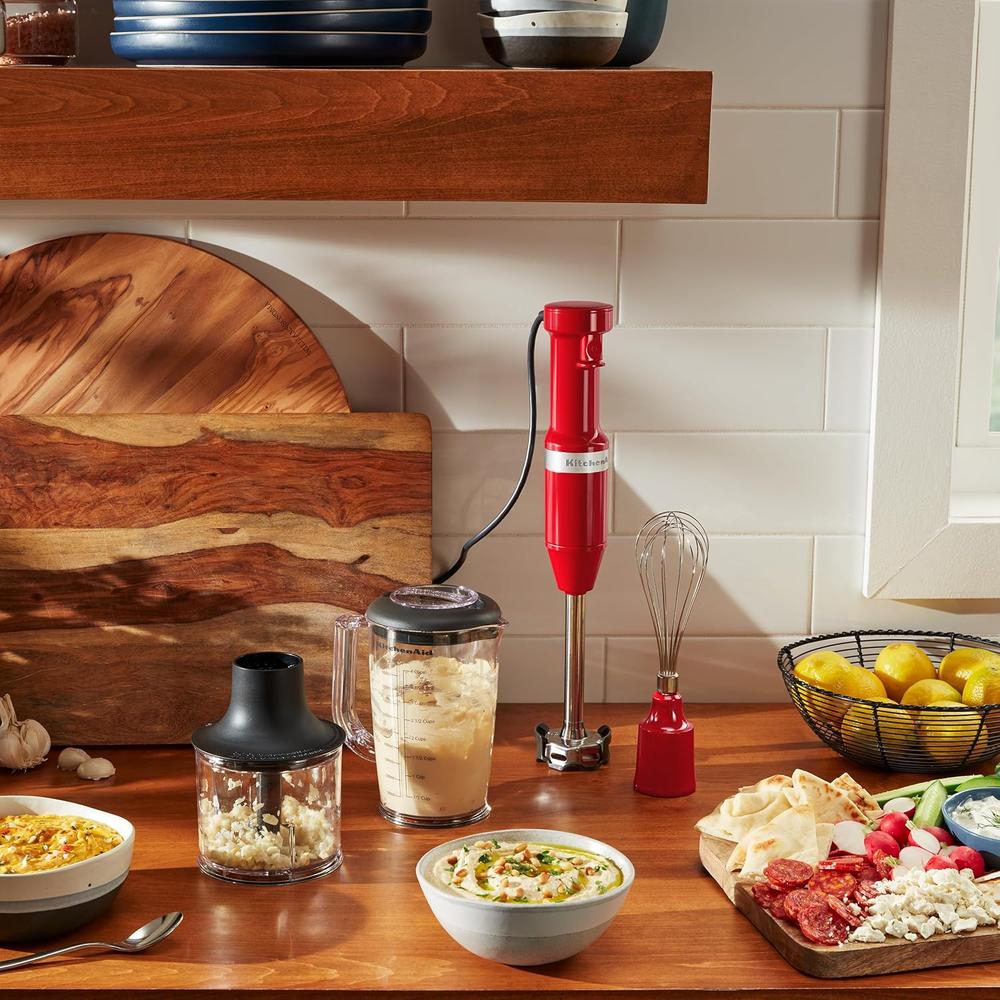KITCHENAID KHBV83ER, BATIDORA DE MANO CON CABLE Y ACCESORIOS | ROJO IMPERIO - 3