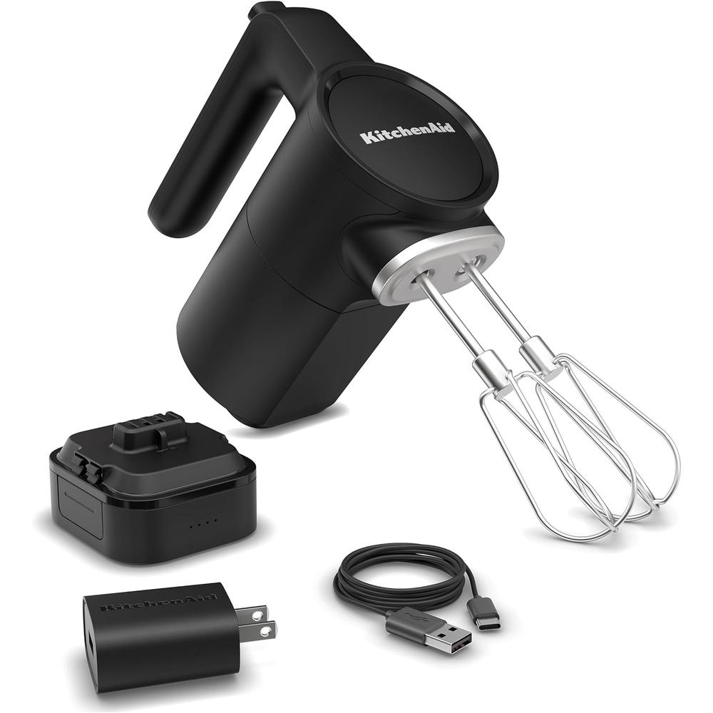 KITCHENAID KHMR762, BATIDORA DE MANO INALÁMBRICA GO | NEGRO MATE - 1